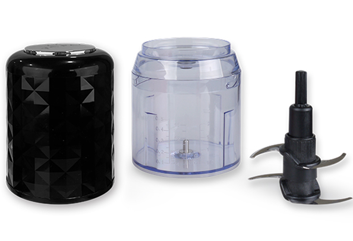 Απεικονίζεται ο πολυκόπτης λυμένος, με τα μέρη που τον αποτελούν, το ένα δίπλα στο άλλο.